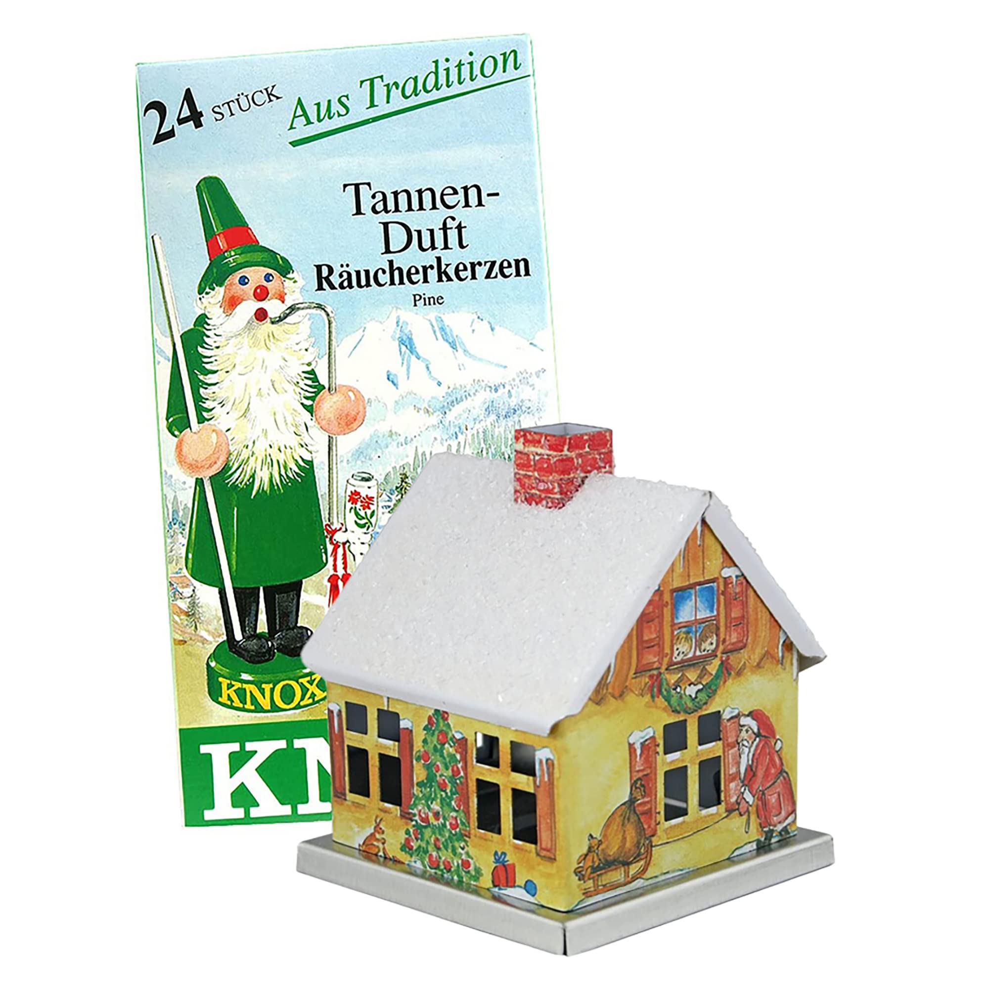 Amazon.com: Knox Chalet House 2.5 x 5 Inch Metal Christmas Incense
